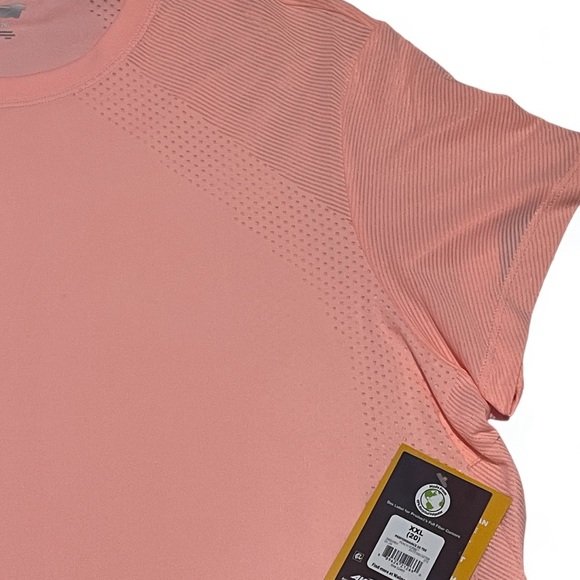 Avia Women’s and Women's Plus Perforated Performance T-Shirt with Short Sleeves - Picture 10 of 16